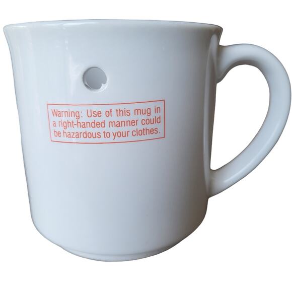 Vintage 80s Official Left Hander's Mug - Picture 2 of 4